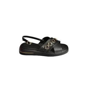 Fox Shoes S518105809 Alçak Tabanlı Siyah Kadın Sandalet