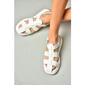 Fox Shoes S5181060 09 Beyaz Kadın Sandalet