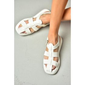 Fox Shoes S5181060 09 Beyaz Kadın Sandalet