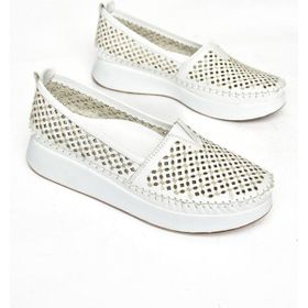 Fox Shoes S5400115 03 Beyaz Hakiki Deri Kadın Ayakkabı