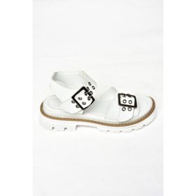 Fox Shoes S996074009 Beyaz Suni Deri Kadın Sandalet