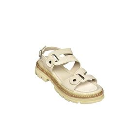 Fox Shoes S996075509 Bej Suni Deri Kadın Sandalet