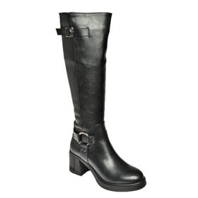 Fox Shoes T282832009 Siyah Kalın Topuklu Kadın Çizme