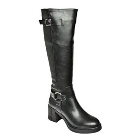Fox Shoes T282832009 Siyah Kalın Topuklu Kadın Çizme