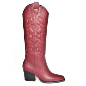 Fox Shoes T296815009 Bordo Kovboy Kadın Çizme