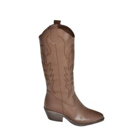Fox Shoes T404401209 Kahverengi Kovboy Kadın Çizme