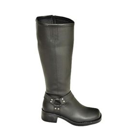 Fox Shoes T404550009 Siyah Alçak Topuklu Kadın Çizme