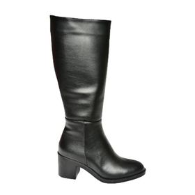 Fox Shoes T820076009 Siyah Kalın Topuklu Kadın Çizme