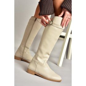 Fox Shoes T848443409 Bej Klasik Kadın Çizme