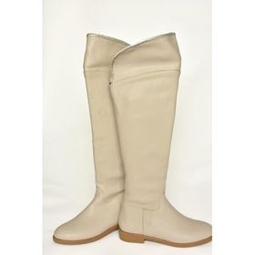 Fox Shoes T848643509 Bej Taş Detaylı Kadın Çizme