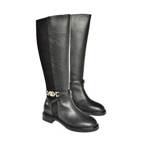 Fox Shoes T973000909 Siyah Alçak Tabanlı Kadın Çizme