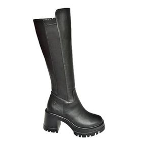 Fox Shoes T973390009 Siyah Kalın Topuklu Kadın Çizme