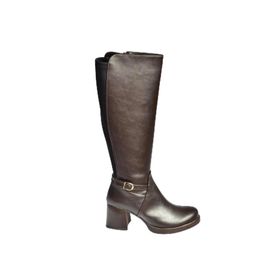 Fox Shoes V312310209 Kahverengi Kalın Topuklu Kadın Çizme