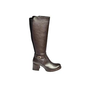 Fox Shoes V312310209 Kahverengi Kalın Topuklu Kadın Çizme