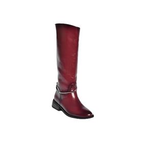 Fox Shoes V312361060 Bordo Rustik Klasik Kadın Çizme