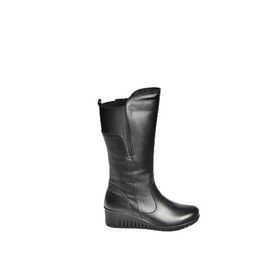 Fox Shoes V324200803 Siyah Hakiki Deri Klasik Kadın Çizme