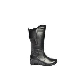 Fox Shoes V324200803 Siyah Hakiki Deri Klasik Kadın Çizme