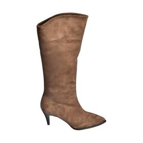 Fox Shoes V404021102 Kahverengi Süet Alçak Topuklu Kadın Çizme