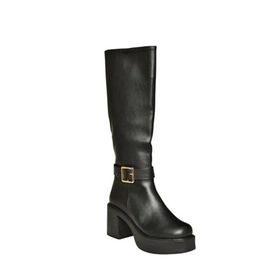 Fox Shoes V726454109 Siyah Kalın Topuklu Klasik Kadın Çizme