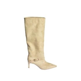 Fox Shoes V820143202 Ten Süet İnce Topuklu Kadın Çizme