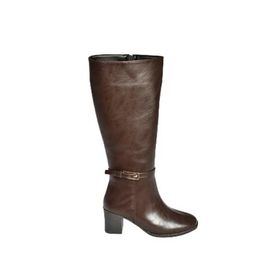 Fox Shoes V973600509 Kahverengi Kalın Topuklu Kadın Çizme