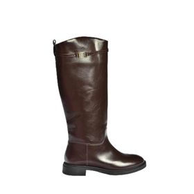 Fox Shoes V973720909 Kahverengi Klasik Alçak Tabanlı Kadın Çizme