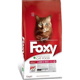 Foxy 15 kg Kuzu Etli ve Pirinçli Yetişkin Kedi Maması