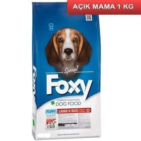 Foxy Kuzu Etli 1 kg Yavru Açık Köpek Maması