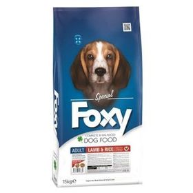 Foxy Kuzu Etli ve Pirinçli 15 kg Yetişkin Köpek Maması