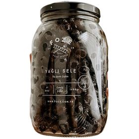 Foze 1.4 kg Yağlı Sele Taş Baskı Siyah Zeytin