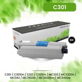 Fragile Siyah C301 - 44973544 Uyumlu Muadil Toner