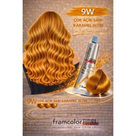Framesi Framcolor Futura 50 ml Çok Açık Sarı Karamel Altın 9W Saç Boyası
