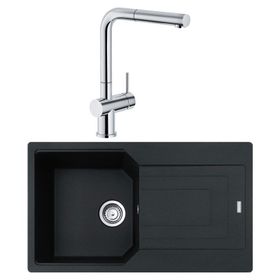 Franke Basis BFG 611-86 Nero Granit Evye