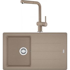 Franke Basis Bfg 611 Oyster Granit Evye Active Plus Doccia 2.0 Batarya Set