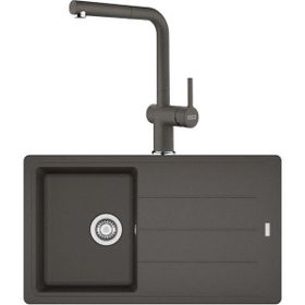 Franke Basis Bfg 611 Slate Gri Granit Evye - Active Plus Doccia 2.0 Spiralli Batarya Set