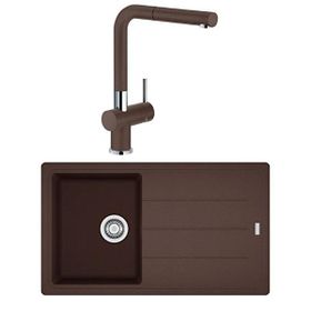 Franke BFG 611-86 Active Plus Doccia Dark Brown Eviye Armatür Seti