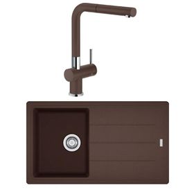 Franke BFG 611-86 Active Plus Doccia Dark Brown Eviye Armatür Seti