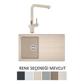 Franke BFG 611-86 ve Active Plus Doccia Granit Eviye