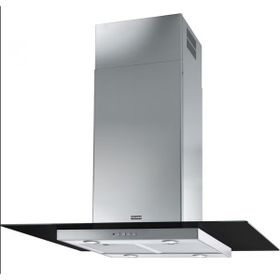 Franke FGL 915 I BK XS/900 Black Glass Inox Ada Tipi Davlumbaz