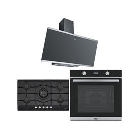 Franke Fpj 915 V Bk/ss Davlumbaz Fhng 905 4g Tc Bk C Ocak Fsm 86 H Xs Fırın Siyah/inox Ankastre Set
