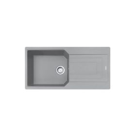 Franke Fragranit Urban Ubg 611-100 Stone Grey Tekgözlü+Active Plus Doccia Stone Grey Evye Armatür