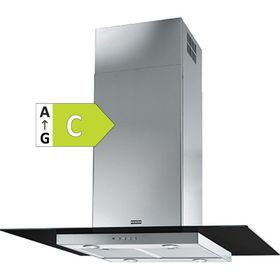 Franke Glass Lınear Isola Fgl 915 I Bk Xs Inox Ve Sıyah Cam Ada Davlumbaz