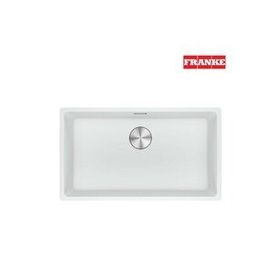 Franke Maris MRG 110-72 Bianco Tek Gözlü Sabuluk ve Armatürlü Damlalıksız Granit Eviye Seti