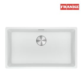 Franke Maris MRG 110-72 Bianco Tek Gözlü Sabuluk ve Armatürlü Damlalıksız Granit Eviye Seti