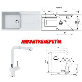 Franke UBG 611-100 Urban Fragranite Bianco Evye
