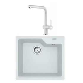 Franke Urban Ubg 610-56 Bianco Granit Evye Active Plus Doccia 2.0 Batarya Set