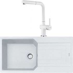 Franke Urban UBG 611-100 Bianco Granit Eviye-Active Plus Doccia Batarya Seti