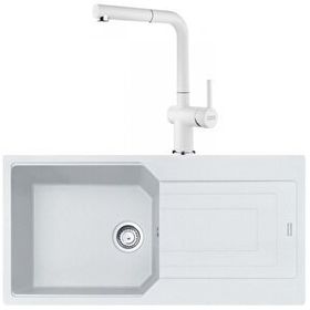 Franke Urban UBG 611-100 Bianco Granit Eviye-Active Plus Doccia Batarya Seti