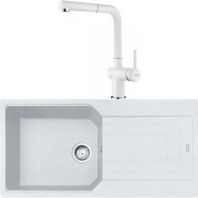 Franke Urban UBG 611-100 Bianco Granit Eviye-Active Plus Doccia Batarya Seti