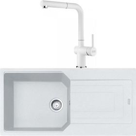 Franke Urban UBG 611-100 Bianco Granit Eviye-Active Plus Doccia Batarya Seti